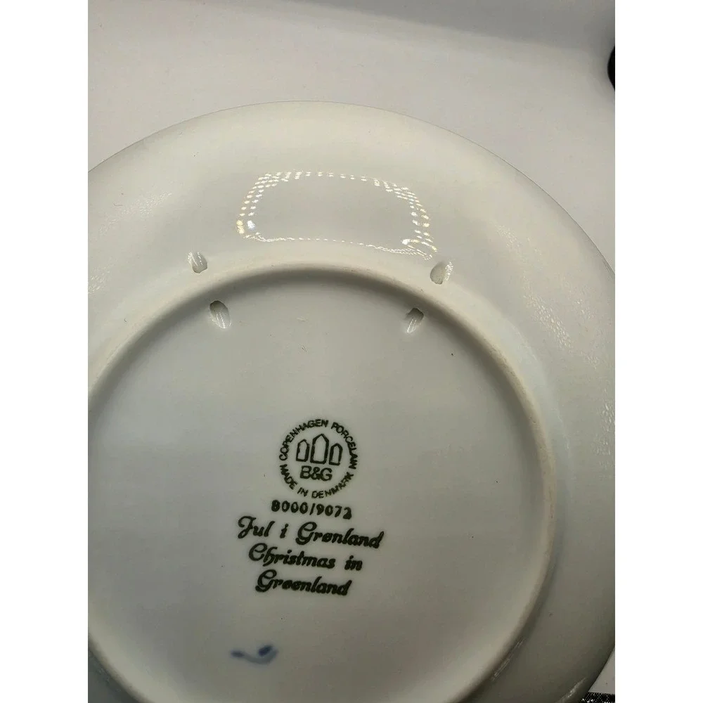 Royal Copenhagen Christmas Plates 1970 1971 1972 Blue White Porcelain Set of 3